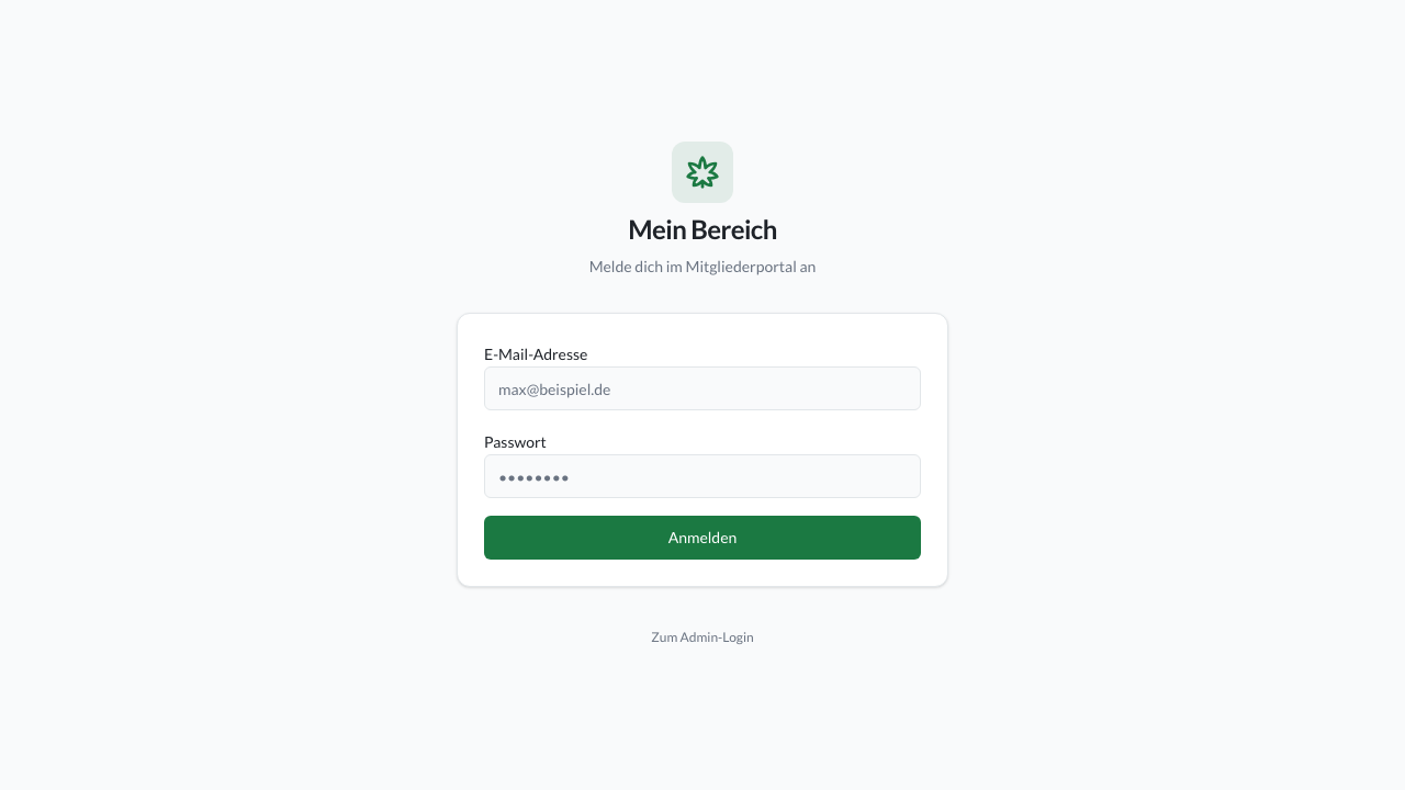 Member Portal Login Light